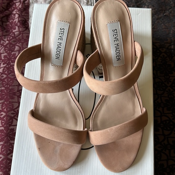 Steve Madden Marcella Camel Nubk color size 7.5 - Picture 6 of 7